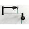 Kingston Brass KS4100DKL Kaiser Wall Mount Pot Filler, Matte Black KS4100DKL - alternate 2